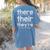 There Their They'Re English Grammar Teacher Humor Women's Comfort Colors T-Shirt Back Print Blue Jean