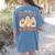 Retro Are You Fall O Ween Directions Ghost Teacher Spooky Women's Comfort Colors T-Shirt Back Print Blue Jean