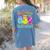 Retro Are You Falloween Direction Teacher Spooky Halloween Women's Comfort Colors T-Shirt Back Print Blue Jean