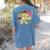 Retro First Grade Teacher Disco Ball Coquette Back To School Women's Comfort Colors T-Shirt Back Print Blue Jean