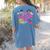 Retro Physical Education Vibes Gym Teacher Phys Ed Teacher Women's Comfort Colors T-Shirt Back Print Blue Jean