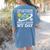 Rotation Of Earth Science Teacher Earth Day Men Women Women's Comfort Colors T-Shirt Back Print Blue Jean