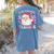 Santa Favorite Teacher Shirt Teacher Christmas Women's Comfort Colors T-Shirt Back Print Blue Jean