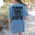 Science Because Figuring Things Out Teacher Scientific Adult Women's Comfort Colors T-Shirt Back Print Blue Jean