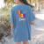 Second Grade Crew 2nd Back To School Teacher Team Squad Women's Comfort Colors T-Shirt Back Print Blue Jean