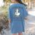 Second Grade Silly Goose Club For Teacher Or Student Women's Comfort Colors T-Shirt Back Print Blue Jean