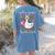 Silly Goose Teacher Club Animal Lover Groovy Teacher Women's Comfort Colors T-Shirt Back Print Blue Jean