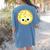 The Smart Cookie Good Egg Teacher Halloween Costume Food Women's Comfort Colors T-Shirt Back Print Blue Jean
