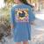 Social Studies Teacher Pencil Heart Leopard Back To School Women's Comfort Colors T-Shirt Back Print Blue Jean