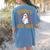 Spooky Science Teacher Ghost Halloween School Women Women's Comfort Colors T-Shirt Back Print Blue Jean
