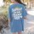 Surprise I'M Your Teacher Today Sub Substitute Teacher Women's Comfort Colors T-Shirt Back Print Blue Jean