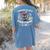 I Survived 100 Days Of School Teacher Kids Cat Lover Women's Comfort Colors T-Shirt Back Print Blue Jean
