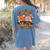 I Teach The Coolest Pumpkins In The Patch Teacher Halloween Women's Comfort Colors T-Shirt Back Print Blue Jean