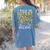 I Teach The Cutest Bees In The Beehive Teacher Women's Comfort Colors T-Shirt Back Print Blue Jean