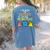 I Teach Cutest Little Monsters Halloween Teacher Men Women Women's Comfort Colors T-Shirt Back Print Blue Jean