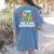 I Teach Kindergarten What Is Your Superpower Teacher Women's Comfort Colors T-Shirt Back Print Blue Jean