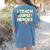 I Teach Superheroes School Teacher Professor Women's Comfort Colors T-Shirt Back Print Blue Jean