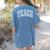 Teach Teacher Checkered First Day Of School Back To School Women's Comfort Colors T-Shirt Back Print Blue Jean Teach Teacher Checkered First Day Of School Back To School Women's Comfort Colors T-Shirt Back Print Blue Jean