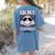In My Teacher Era Groovy Tie Dye Back To School Cute Teacher Women's Comfort Colors T-Shirt Back Print Blue Jean
