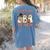 Teacher Halloween Trick Or Teach Cute Ghost Coffee Pumpkins Women's Comfort Colors T-Shirt Back Print Blue Jean
