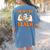 Teacher Halloween Trick Or Teach Retro Groovy Floral Ghost Women's Comfort Colors T-Shirt Back Print Blue Jean Teacher Halloween Trick Or Teach Retro Groovy Floral Ghost Women's Comfort Colors T-Shirt Back Print Blue Jean