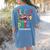 Teacher Of Pre K Superheroes Teacher New School Year Men Women Women's Comfort Colors T-Shirt Back Print Blue Jean
