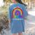 Teacher You Are a Rainbow Of Possibilities Funny Women's Comfort Colors T-Shirt Back Print Blue Jean