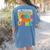 My Teacher Survived 100 Days Of Me 100th Day Of School Kids Women's Comfort Colors T-Shirt Back Print Blue Jean