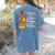 Teacher Thanksgiving I Teach The Cutest Turkeys In The Patch Women's Comfort Colors T-Shirt Back Print Blue Jean