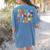 Teacher Of Tiny Superheroes Teach 100th Day Of School Women's Comfort Colors T-Shirt Back Print Blue Jean Teacher Of Tiny Superheroes Teach 100th Day Of School Women's Comfort Colors T-Shirt Back Print Blue Jean
