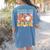 Teachers Aide Boo Crew Ghost Groovy Halloween For Women Women's Comfort Colors T-Shirt Back Print Blue Jean