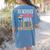 Teachers Are Just Superheroes In Disguise Back To School Women's Comfort Colors T-Shirt Back Print Blue Jean
