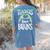 Teachers Love Brains Halloween Costume Trick Treat Zombie Women's Comfort Colors T-Shirt Back Print Blue Jean
