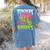 Teachers Love Brains Zombie Teacher Halloween Zombies Women's Comfort Colors T-Shirt Back Print Blue Jean