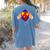 Teachers Are Superheroes 4th Grade Super Teacher Staff Men Women Women's Comfort Colors T-Shirt Back Print Blue Jean