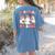 Teaching My Boos Cute Spooky Ghost Teacher Halloween Women Women's Comfort Colors T-Shirt Back Print Blue Jean