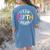 Team Fifth Grade Teacher Back To School 5th Grade Squad Kids Women's Comfort Colors T-Shirt Back Print Blue Jean