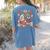 Thanksgiving Teacher Books Turkey Reading Book Women's Comfort Colors T-Shirt Back Print Blue Jean Thanksgiving Teacher Books Turkey Reading Book Women's Comfort Colors T-Shirt Back Print Blue Jean