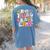 In My Third Grade Era 3rd Grade Era Teacher Back To School Women's Comfort Colors T-Shirt Back Print Blue Jean