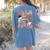 Tis The Season For Inclusion Christmas Sped Teacher Women's Comfort Colors T-Shirt Back Print Blue Jean