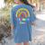 TK And Kinder Crew TK Teacher Transitional Kindergarten PreK Women's Comfort Colors T-Shirt Back Print Blue Jean