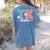 TK Team Back To School Teachers Students Team TK Women's Comfort Colors T-Shirt Back Print Blue Jean