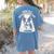 Today Is A Boston Terrier Day Cute Dog Lover Cartoon Women's Comfort Colors T-Shirt Back Print Blue Jean