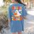 Trick Or Teach Halloween Shirt For Teacher Kids Floral Ghost Women's Comfort Colors T-Shirt Back Print Blue Jean