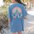 Twinning With My Teacher Bestie Rainbow Matching Teachers Women's Comfort Colors T-Shirt Back Print Blue Jean