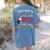 Watch Christmas Movies With My Boston Terrier Bostie Women's Comfort Colors T-Shirt Back Print Blue Jean