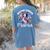 Watercolor Floral Boston Terrier Mama Dog Lover Mother's Day For Men Women Girls Kids Women's Comfort Colors T-Shirt Back Print Blue Jean