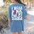I Wear Pink For My Teacher Breast Cancer Awareness Support Men Women Women's Comfort Colors T-Shirt Back Print Blue Jean