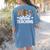 Wild About Teaching Teacher Teaching Back To School Women's Comfort Colors T-Shirt Back Print Blue Jean