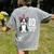 10 Years Old Birthday Boston Terrier Dog Lover 10th Party For Men Women Kids Women's Comfort Colors T-Shirt Back Print Grey
